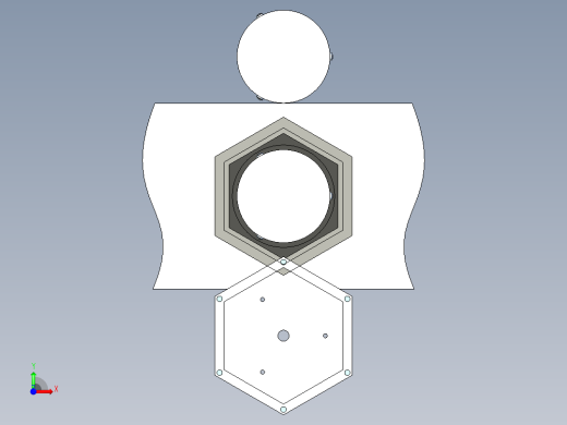 六角型台灯前视缩略图