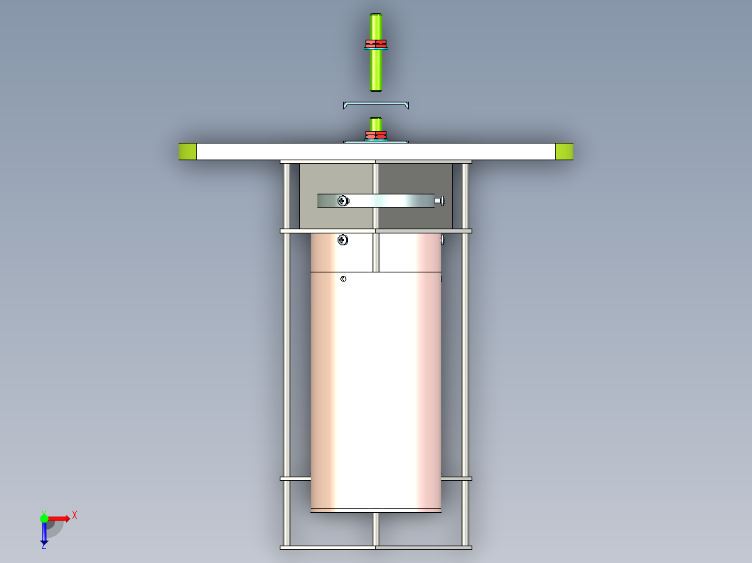 六角型台灯俯视图