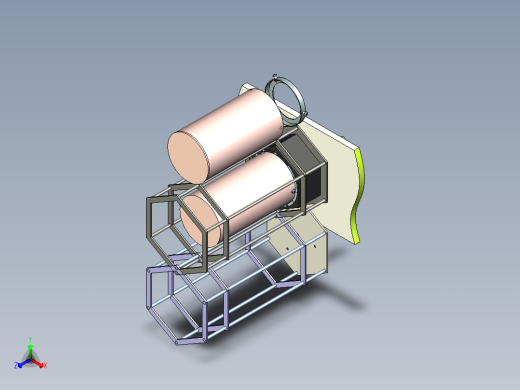 六角型台灯正等轴测缩略图