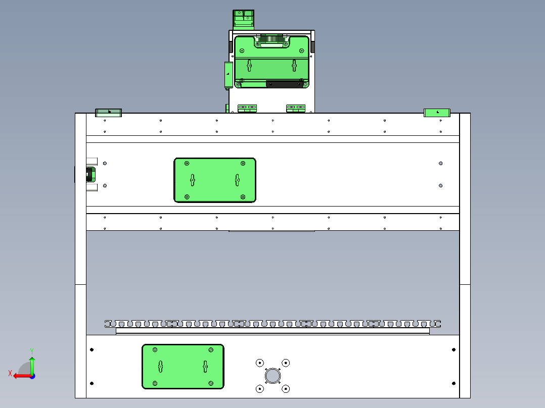 B2004640-迷你数控铣床后视图
