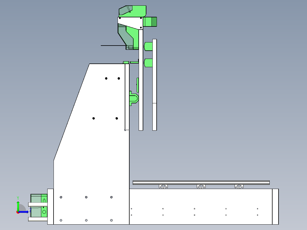 B2004640-迷你数控铣床左视图