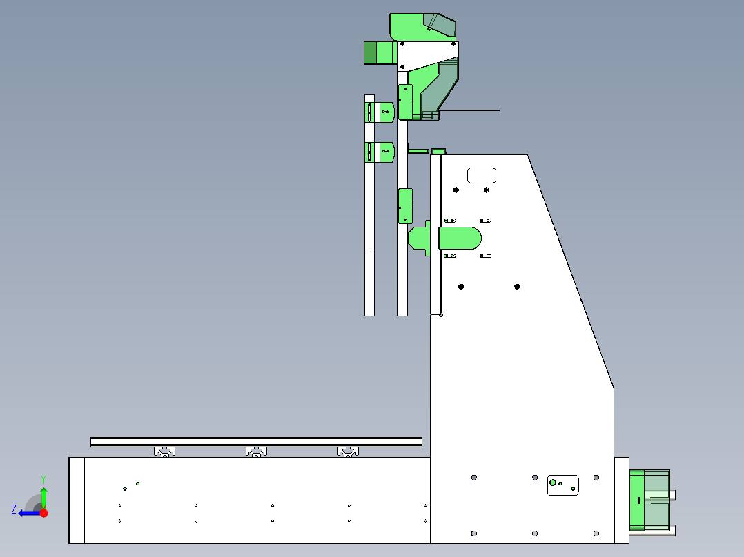 B2004640-迷你数控铣床右视图