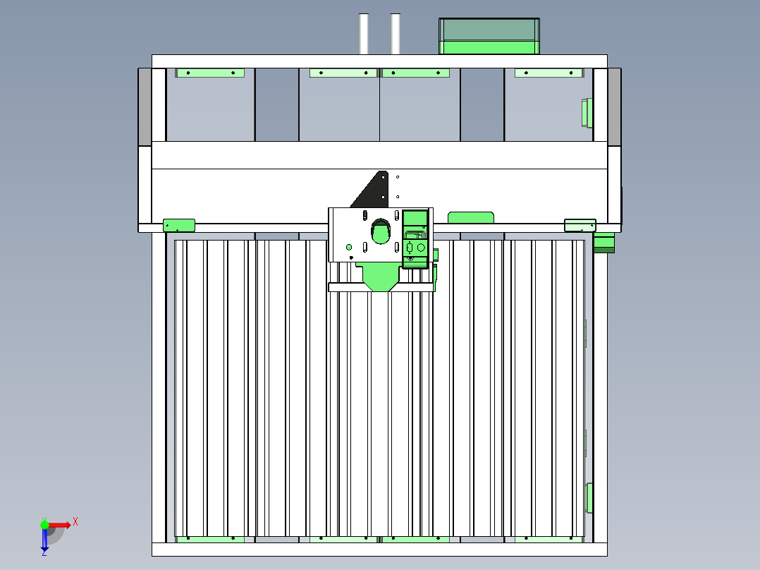 B2004640-迷你数控铣床俯视图