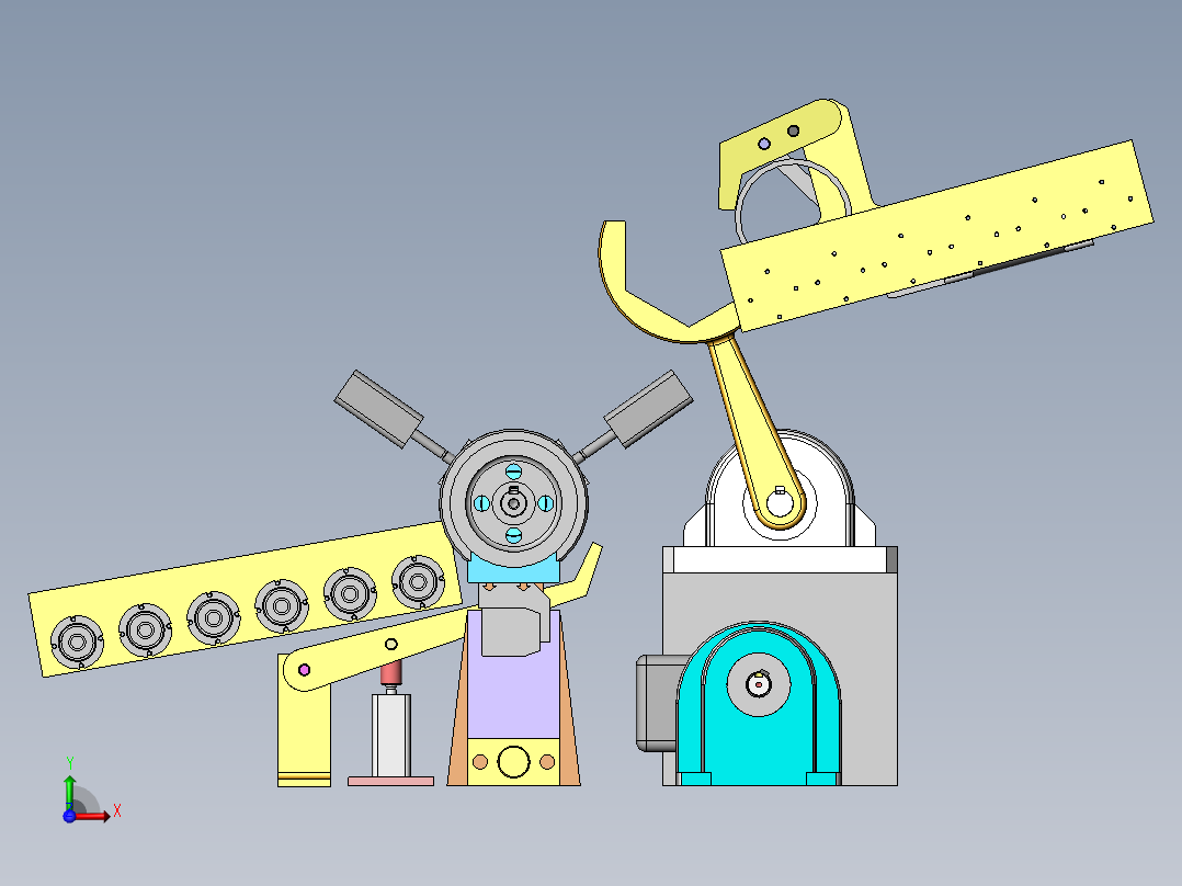 管子自动倒角机设计【加工管子端面自动倒角机设计】1前视图