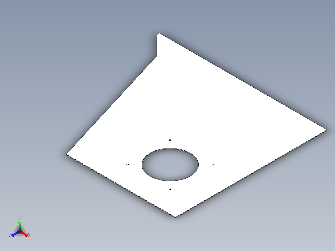 兄弟机床S500S700右顶部钣金正等轴测图