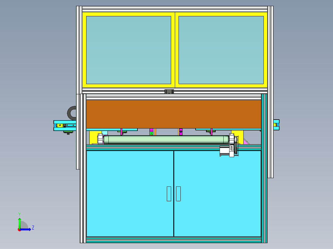 FFC手机软排线自动剥离热压冲裁切断检测3D图左视图