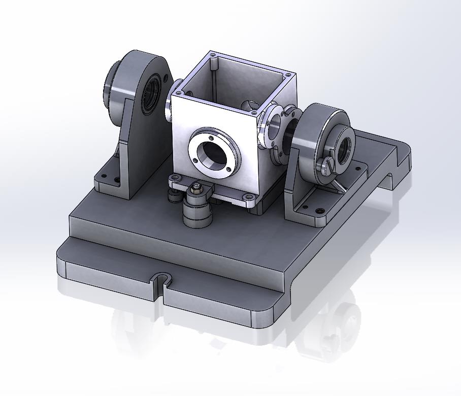 减速机箱体镗孔夹具（CAD图+SW三维）