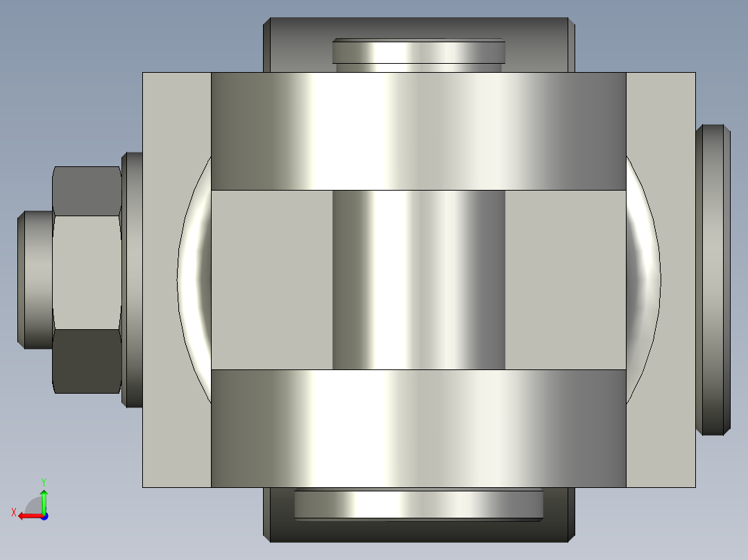 C002-0工作台托杆组件后视图