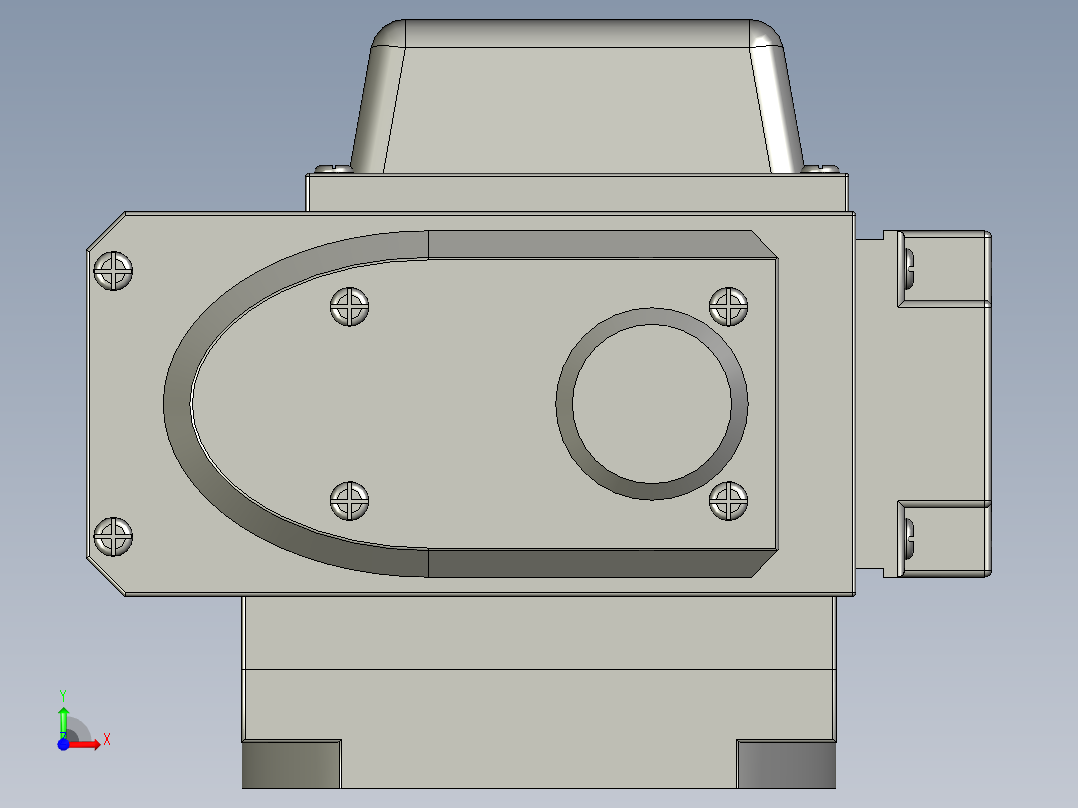 电动阀执行器前视图