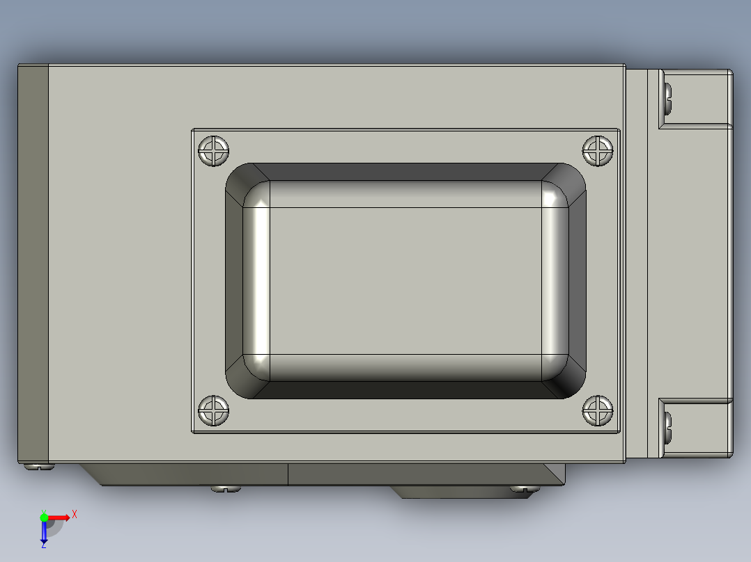 电动阀执行器俯视图