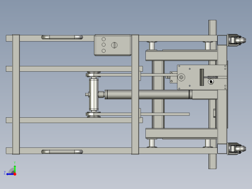 模具装卸手推搬运车小型叉车右视缩略图