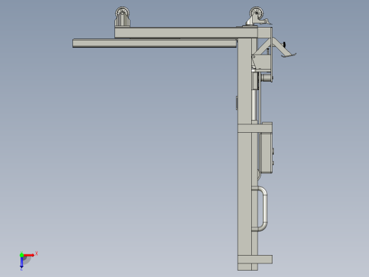 模具装卸手推搬运车小型叉车俯视缩略图