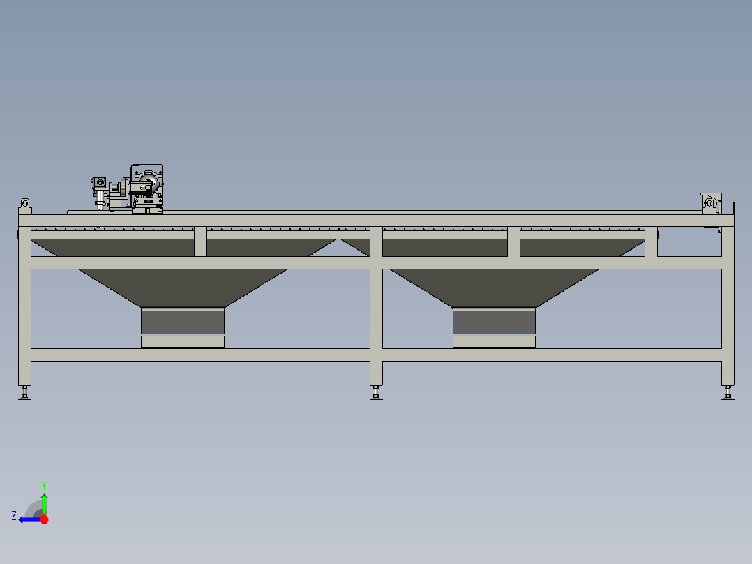激光方管异型管打孔切割机右视图