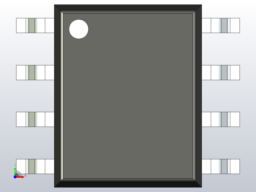 106x SOIC 封装（小外形集成电路）SOIC127P600X175-8N前视缩略图
