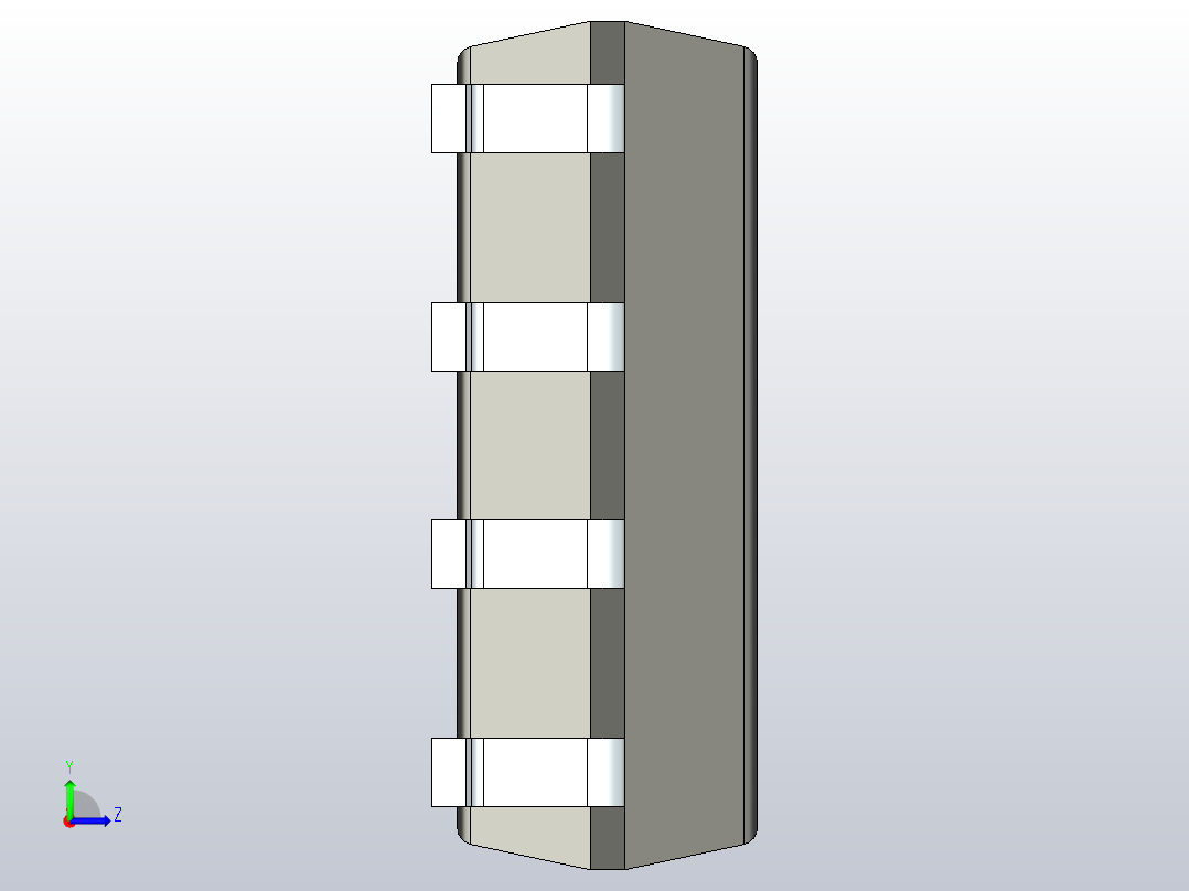 106x SOIC 封装（小外形集成电路）SOIC127P600X175-8N左视图