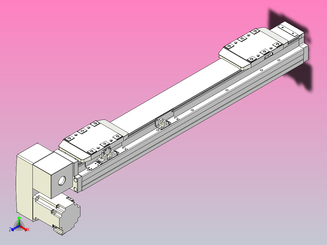 皮带直线轴双滑块型TPA-GCBS-80-P60-L150-LP-M20-N3主视图