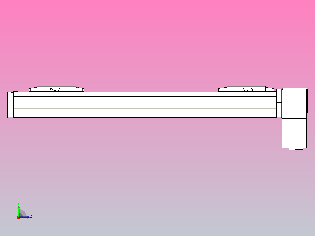 皮带直线轴双滑块型TPA-GCBS-80-P60-L150-LP-M20-N3左视图