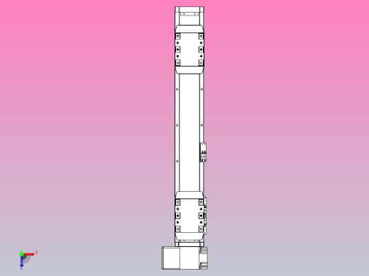 皮带直线轴双滑块型TPA-GCBS-80-P60-L150-LP-M20-N3俯视缩略图