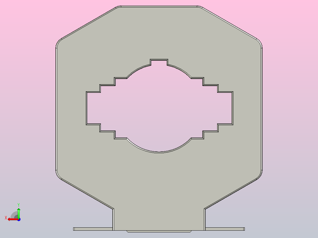 NLH1-100电流互感器三维模型202012后视图