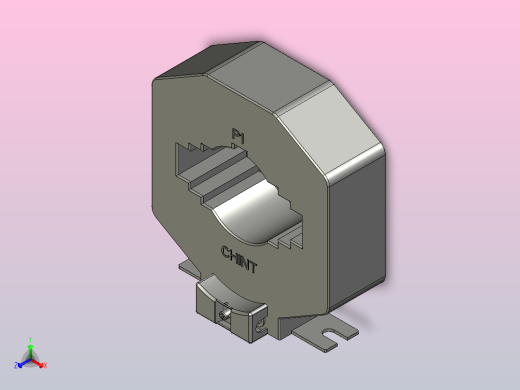 NLH1-100电流互感器三维模型202012正等轴测缩略图