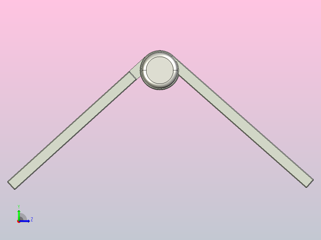 滚珠轴承门铰链合页左视图