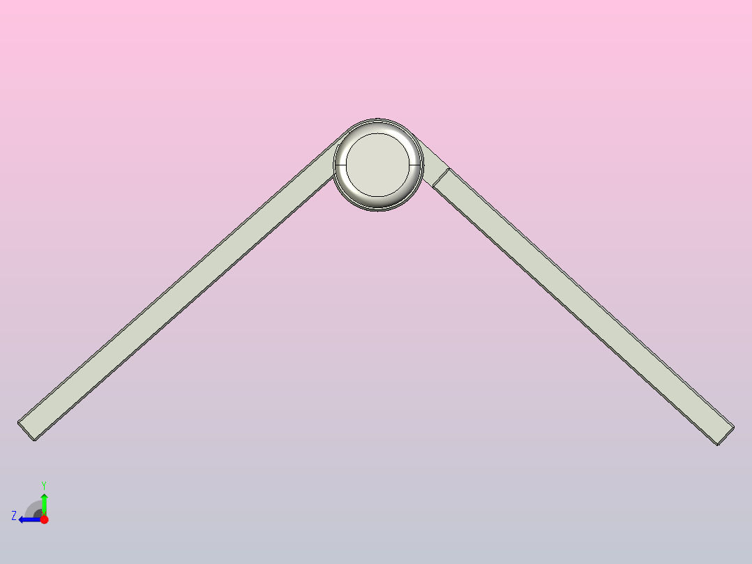 滚珠轴承门铰链合页右视图
