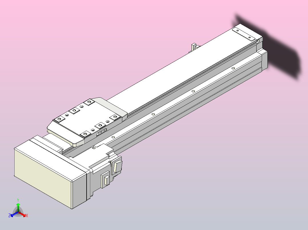 滚珠丝杠直线轴内置导轨TPA-GCR-80-1610C-L300-ML-M20-N3主视图