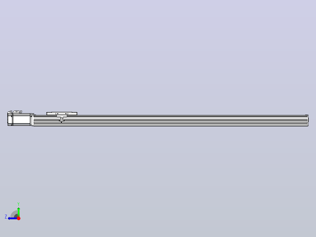 滚珠丝杠直线轴带导轨全封闭TPA-HCR-110D-1610C-L1100-M-C-P40-N3右视图