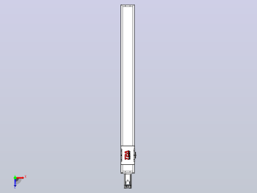 滚珠丝杠直线轴带导轨全封闭TPA-HCR-110D-1610C-L1100-M-C-P40-N3俯视缩略图