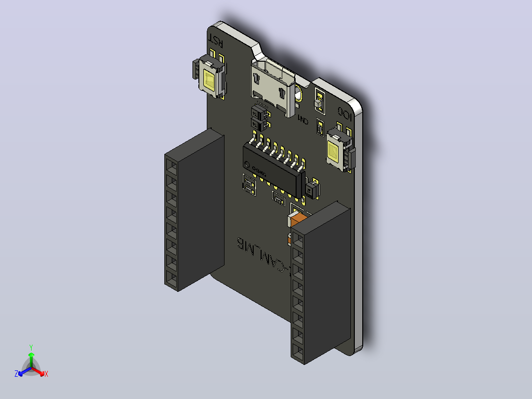 ESP32-CAM-MB 开发板主视图