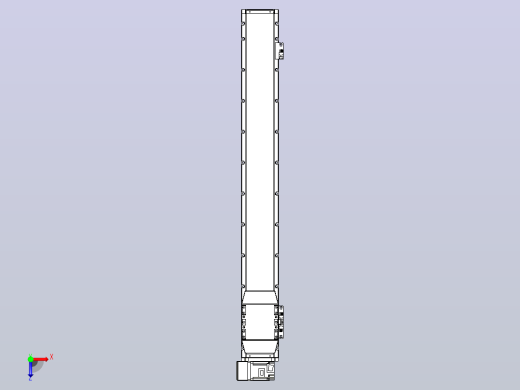 机器人皮带驱动直线轴TPA-GCB-120-P70-L850-LU-M20-N3俯视缩略图