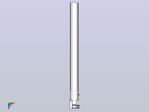 皮带直线轴半封闭可选导轨TPA-HNB-140D-120-L1400-ML-Y-P40-N3俯视缩略图