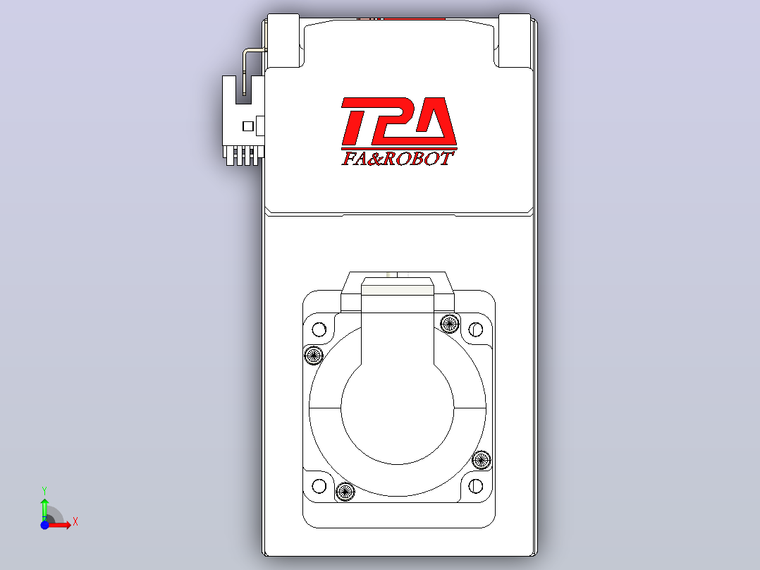 日规模组半封闭丝杆TPA-HNR-85D-1610C-L1000-MP-C-P20-N3前视图
