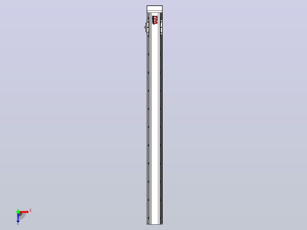 日规模组半封闭丝杆TPA-HNR-85D-1610C-L1000-MP-C-P20-N3俯视图