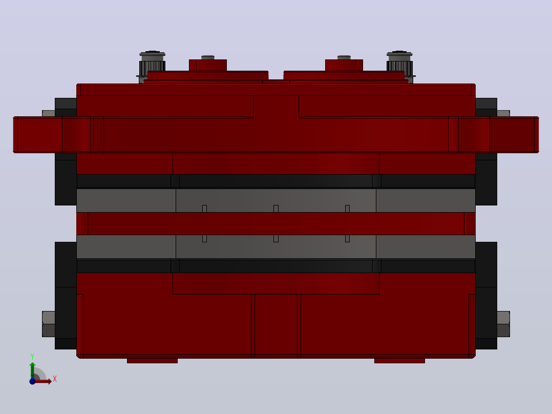 KCX4075液压钳盘式制动器_KCX4075-摩擦片右视图