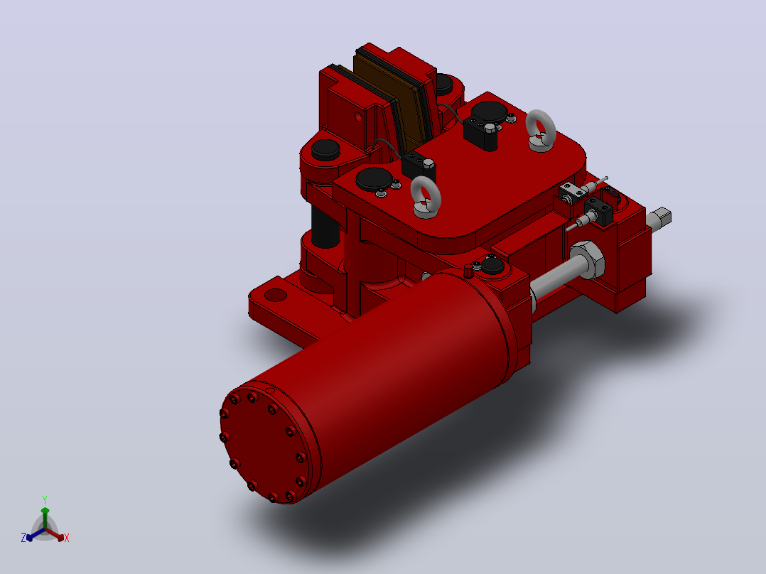 SBD-C安全制动器_SBD365-C-2000×40ⅠRL.WL.CL主视图