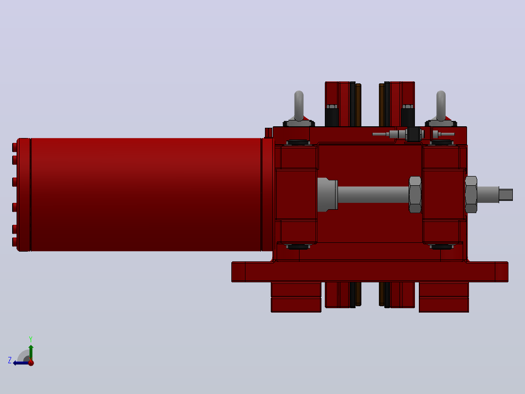SBD-C安全制动器_SBD365-C-2000×40ⅠRL.WL.CL右视图