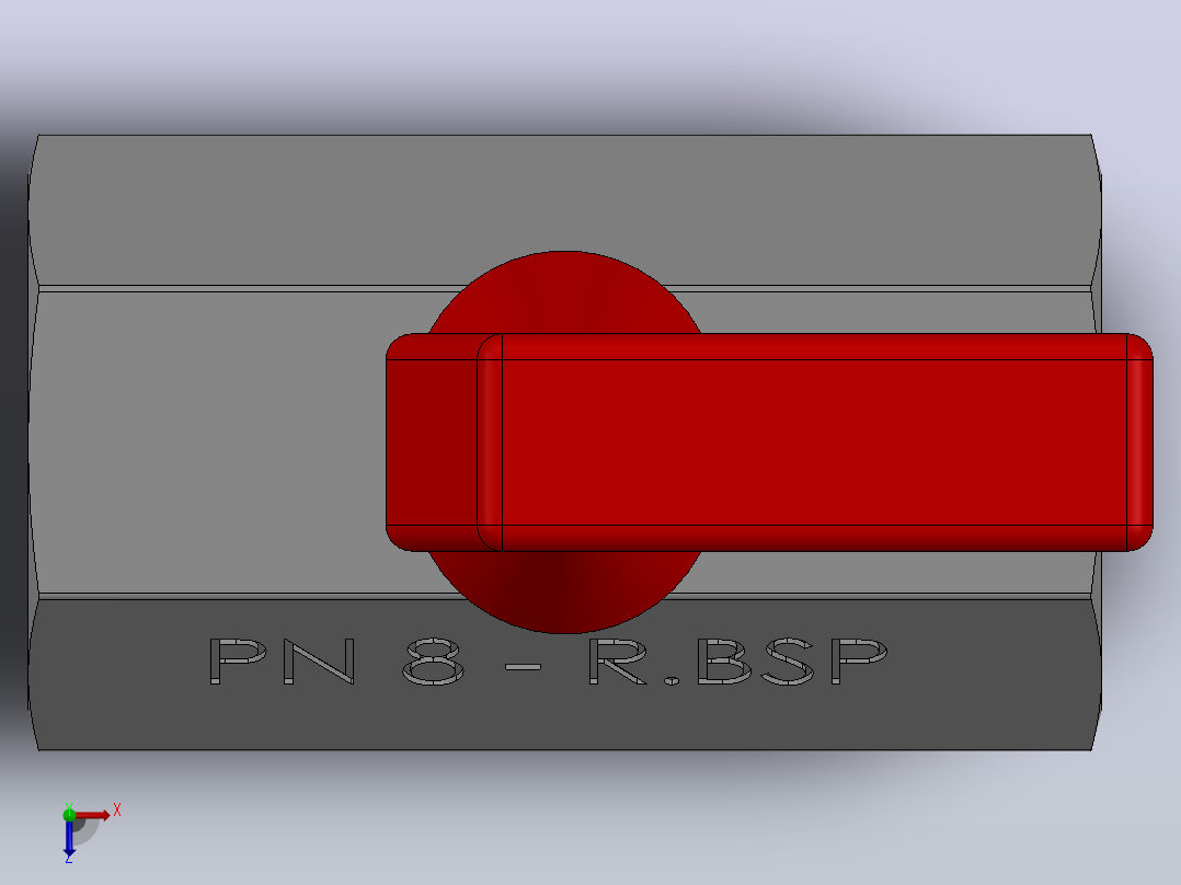 PN-08 - DN.1-4 -微型球阀小球阀俯视图