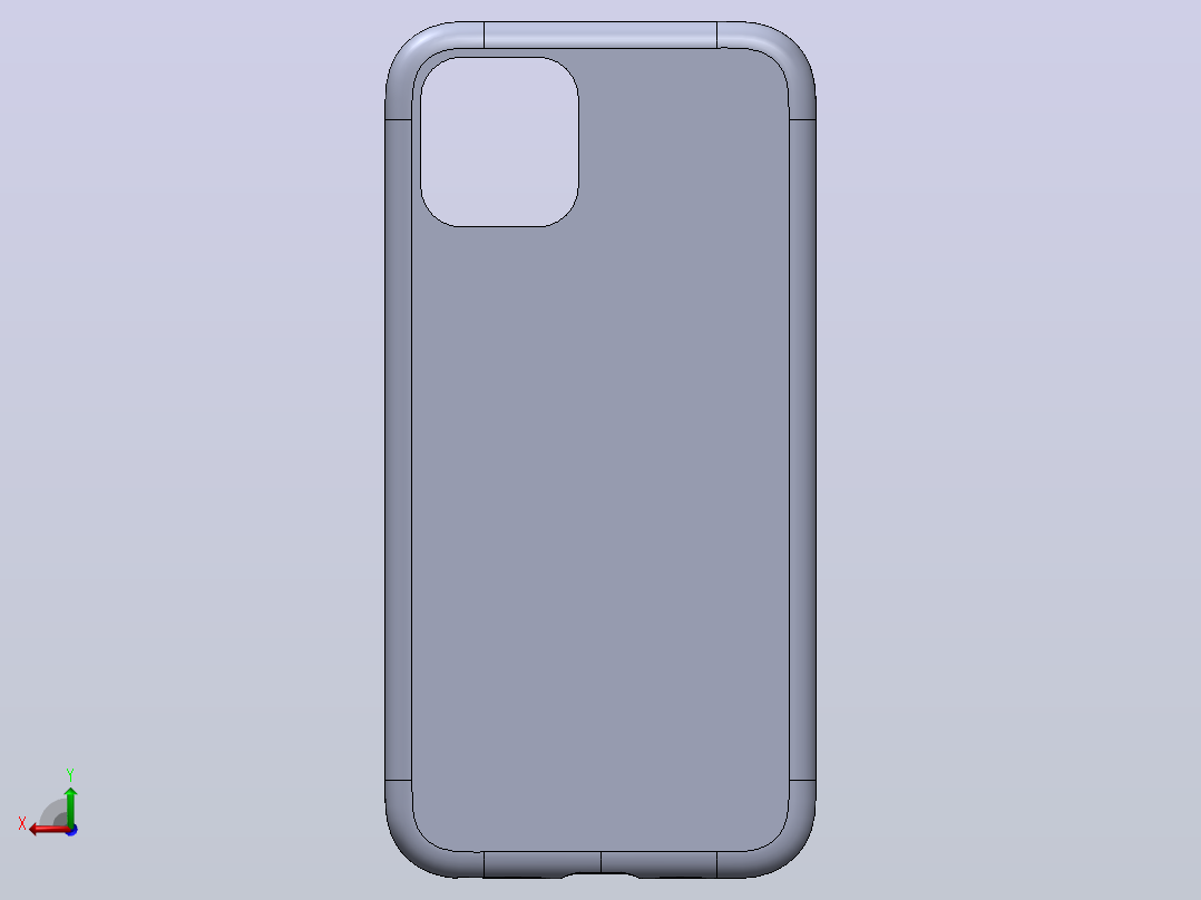 Phone+11+Pro圆角手机壳后视图