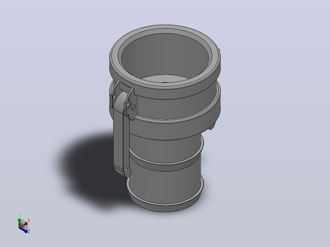 C 型Model C[C200]快速接头正等轴测图