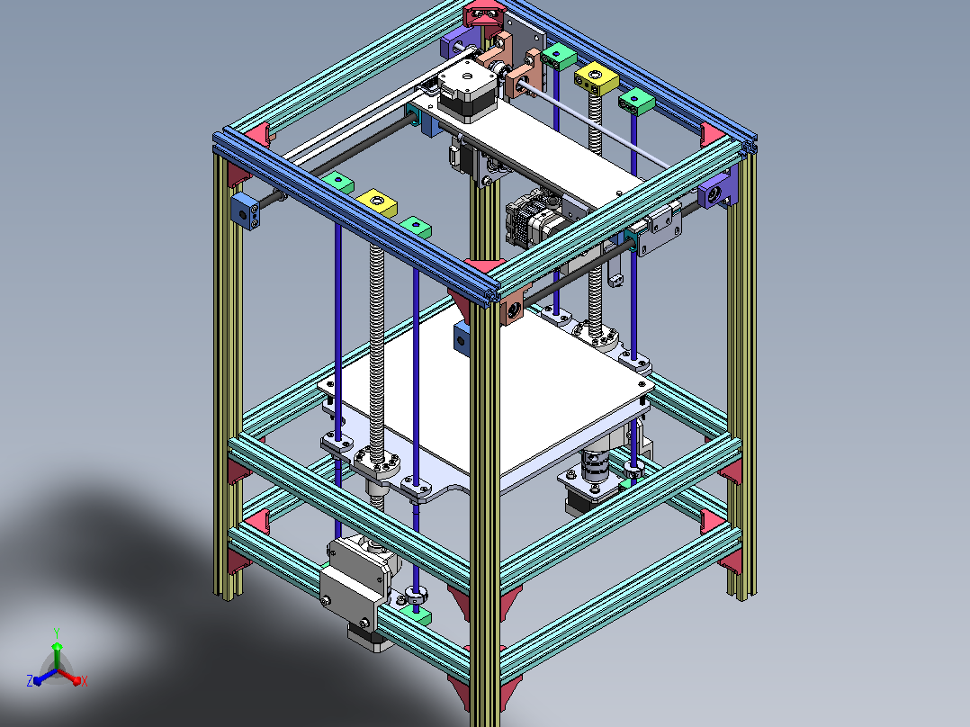3D打印机设计图纸主视图