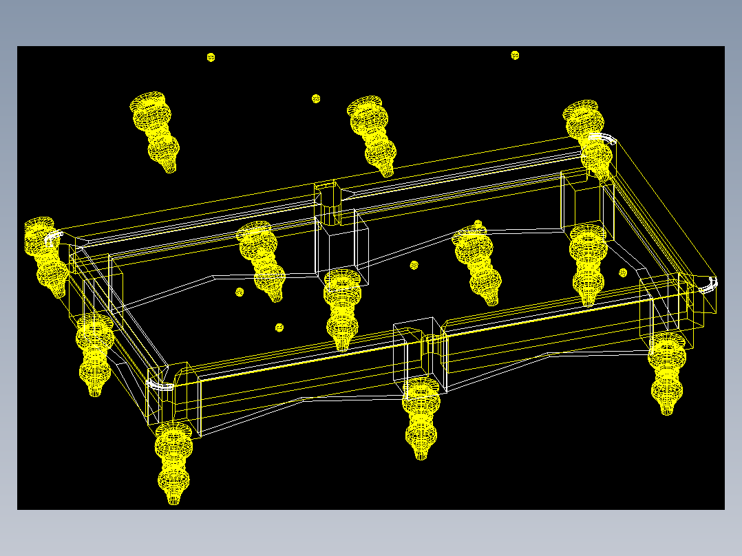 室内家具及植物的维模型十三-Q017
