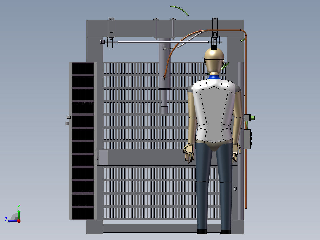 油压机设备右视图