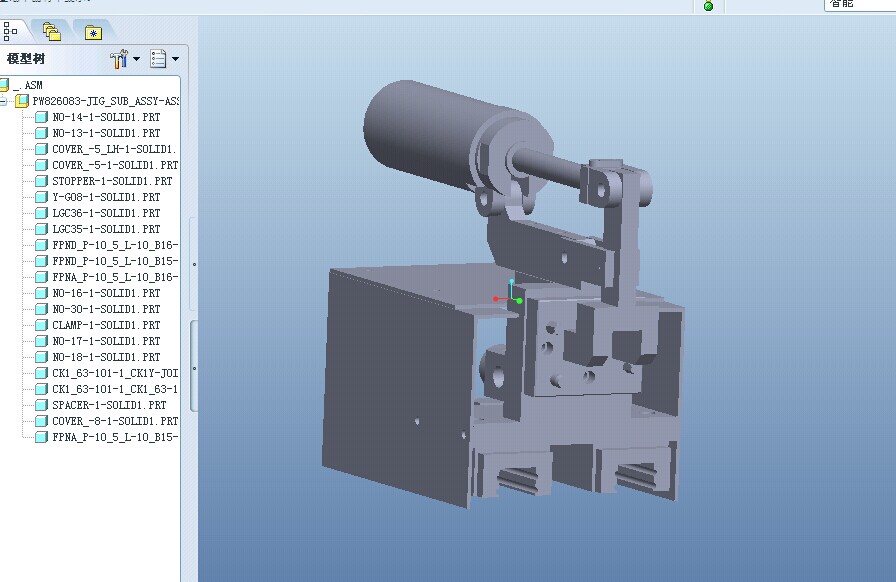 简单的夹具3D模型