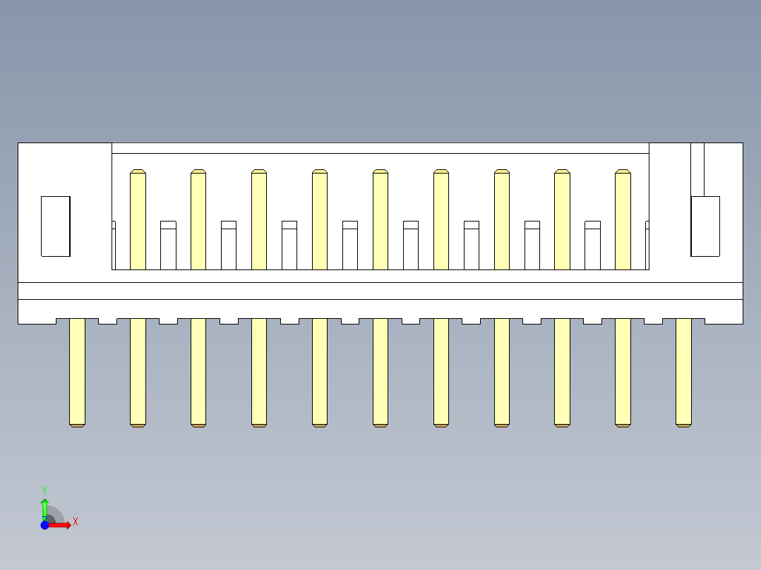 JST-B11B-PH-K-S前视图