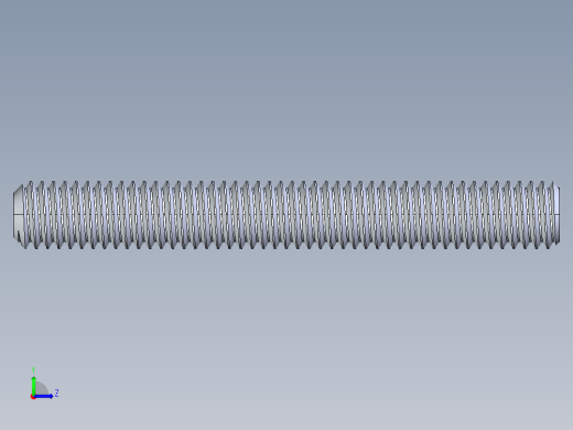 UNC 平头紧定螺钉-UNC SET SCREW 0.375 x3.000.STEP左视缩略图