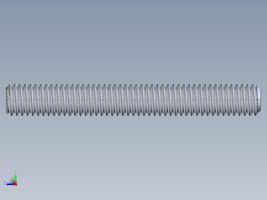 UNC 平头紧定螺钉-UNC SET SCREW 0.375 x3.000.STEP右视图
