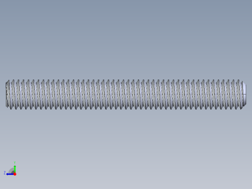 UNC 平头紧定螺钉-UNC SET SCREW 0.375 x3.000.STEP右视缩略图