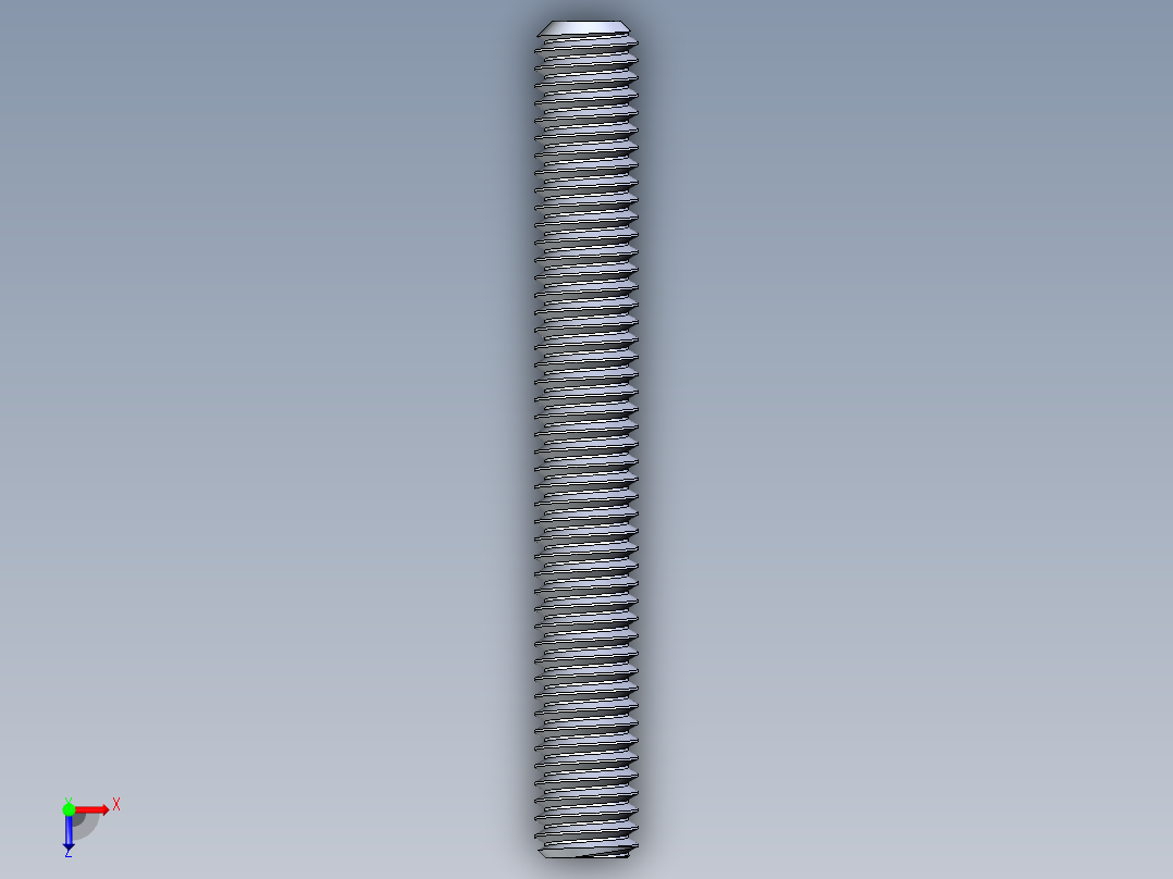 UNC 平头紧定螺钉-UNC SET SCREW 0.375 x3.000.STEP俯视图