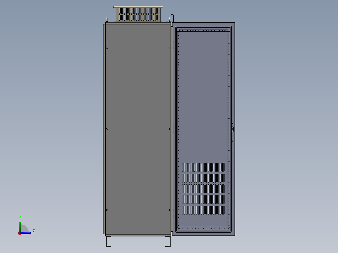 网络机柜3左视图